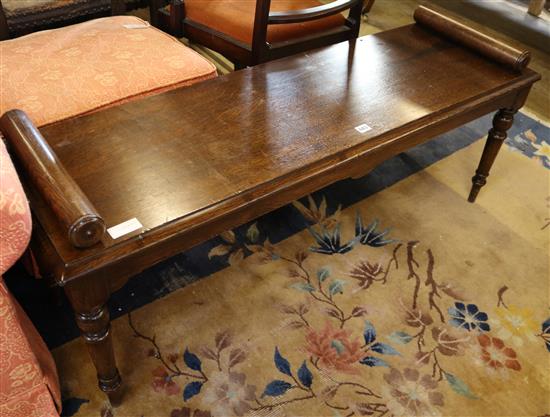 Oak window seat